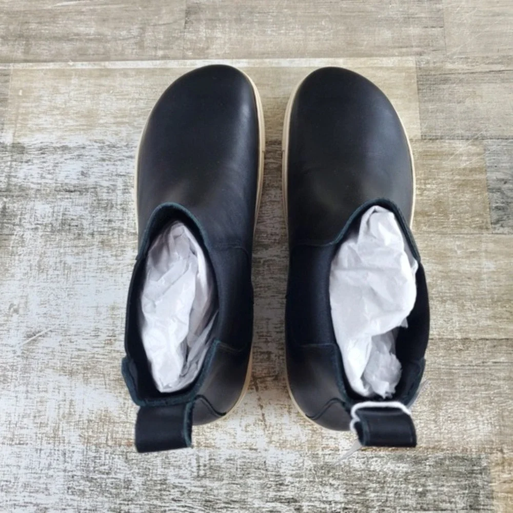 Birkenstock Bend Chelsea Boots Mens Sz 10‎ Black Casual Natural Leather Pull On